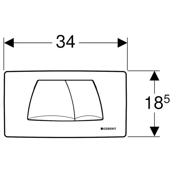 Geberit Twinline Kumanda Paneli 115888461 - Görsel 2
