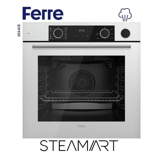 Ferre XE64CB SteamArt FryArt Beyaz Ankastre Fırın - Görsel 3