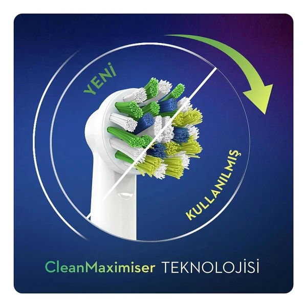 Oral-B Cross Action Clean Maximiser 4'lü Diş Fırçası Başlığı - Görsel 4