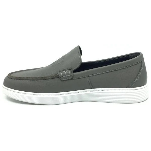 Taşpınar Ayakkabı Giallo Mosso %100 Içi Dışı Hakiki Deri Ortopedik Erkek Yazlık Rahat Günlük Loafer Casual Ayakkabı 40-44 - Gri - 41 - Görsel 3