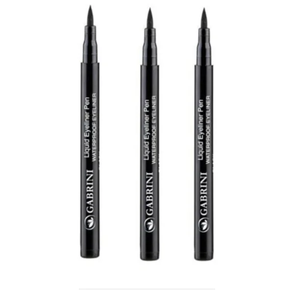 Gabrini Liquid Eyeliner Pen Waterproof 3 Adet 3 - Görsel 2