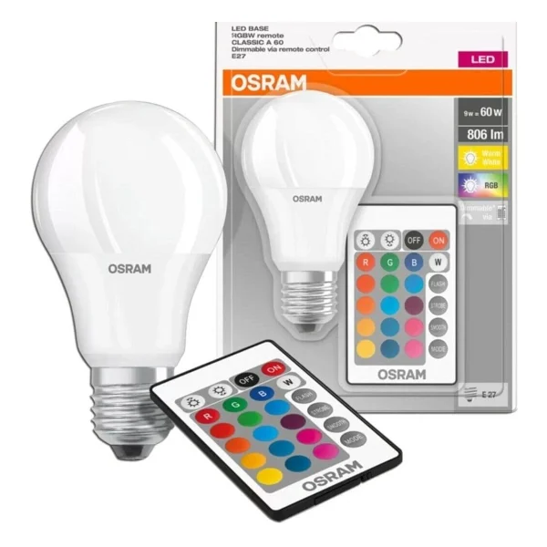 Osram 9 W-60 W E27 RGB Kumandalı LED Ampul - Görsel 7