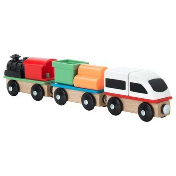 Ikea Lillabo Çok Renkli Tren Seti 3 Parça - Görsel 6