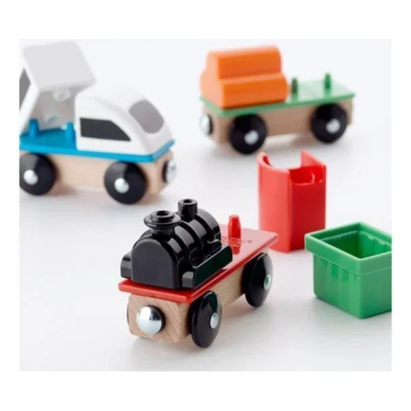 Ikea Lillabo Çok Renkli Tren Seti 3 Parça - Görsel 2
