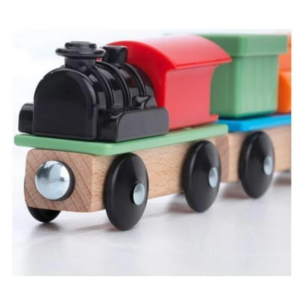 Ikea Lillabo Çok Renkli Tren Seti 3 Parça - Görsel 4