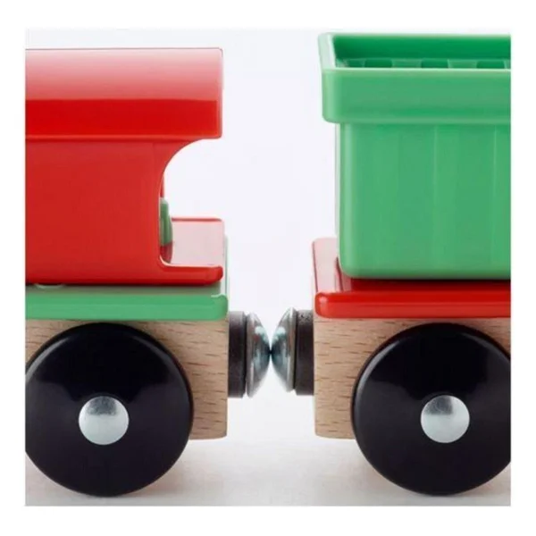 Ikea Lillabo Çok Renkli Tren Seti 3 Parça - Görsel 5