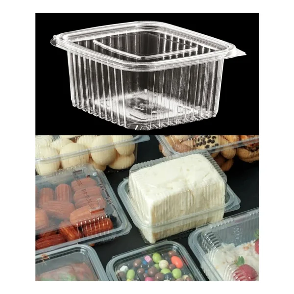 Kalbi Ticaret Plastik Saklama Kabı 2000 Gr 100 Adet Kapaklı Plastik Sızdırmaz Kap Şeffaf Kullan At Kase - Görsel 7