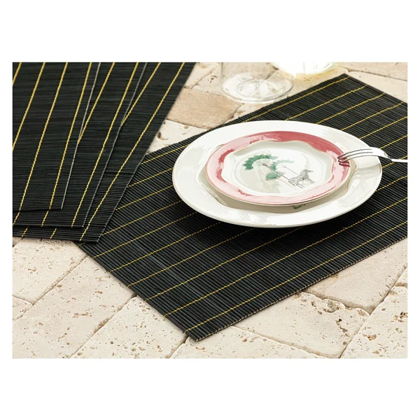 English Home Farleg Bambu 4'lü Amerikan Servis 45 X 30 Cm Renkli - 30 X 45 Cm - Görsel 6