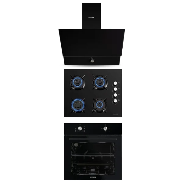 Kumtel Home Siyah Ankastre Set - Görsel 7