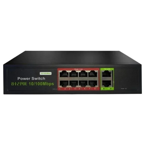 Uranium Poe-8002-96w 8 Port 10/100 Mbps Switch - Görsel 2