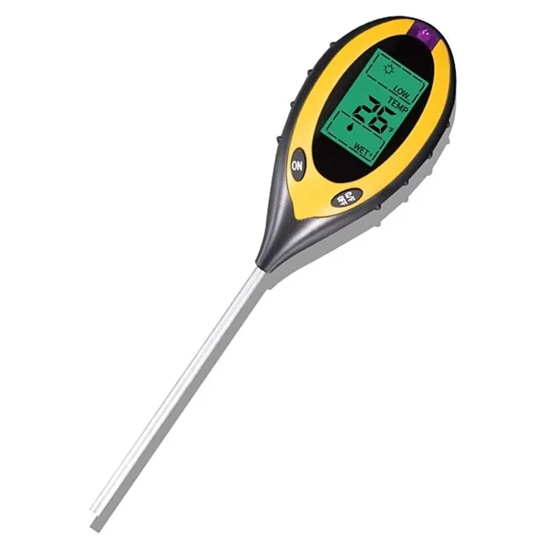 Unichrome 4'lü Toprak Ph Ölçer Sıcaklık Ölçer Nem Ölçer Işık Ölçer Pilsiz Toprak Test Aleti - Görsel 4