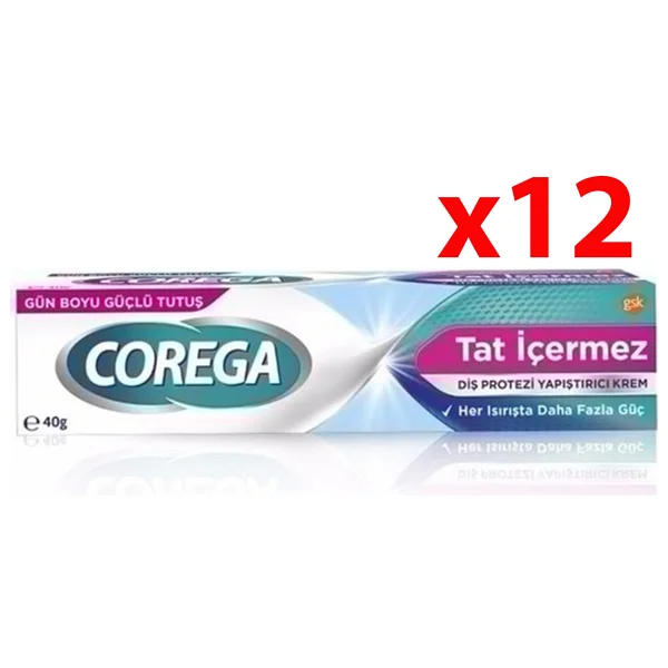 Corega Tat İçermez 40 Gr 12 Adet Protez Diş Yapıştırıcı - Görsel 6