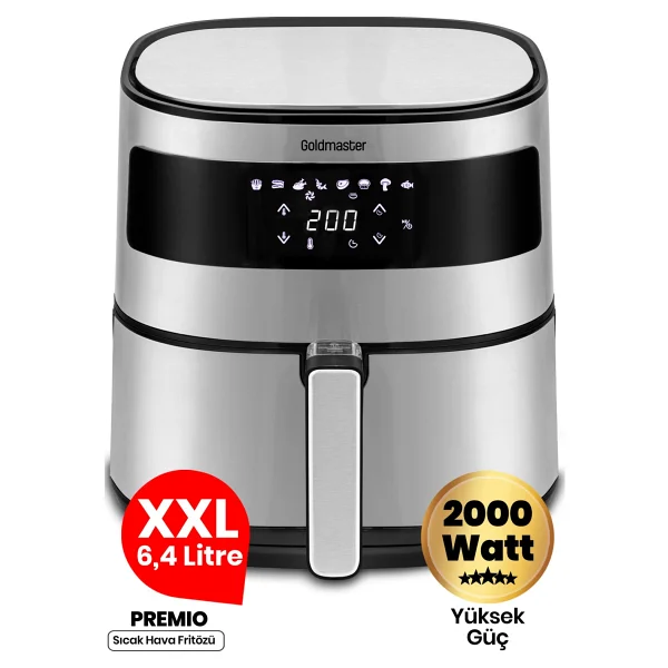 Goldmaster Premio Gm7482 6.4 Lt Yağsız Fritöz - Görsel 5