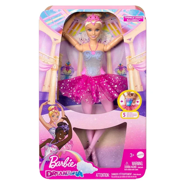 Barbie Dreamtopia Işıltılı Balerin Bebek HLC25 - Görsel 8