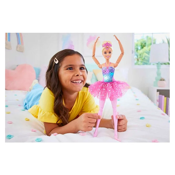 Barbie Dreamtopia Işıltılı Balerin Bebek HLC25 - Görsel 10