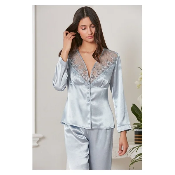 Pierre Cardin 6'lı Kaplı Gecelik Sabahlık Set 6425 Mist Renk - Görsel 2