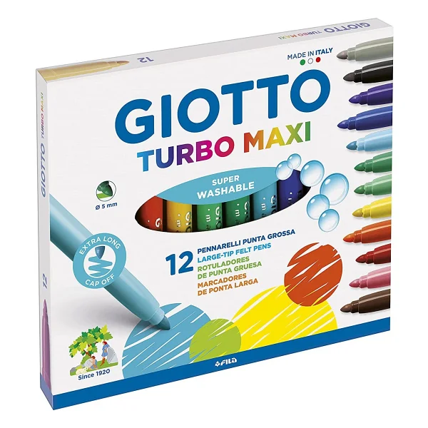 Giotto Turbo Maxi 12'li Keçeli Kalem Seti - Görsel 2
