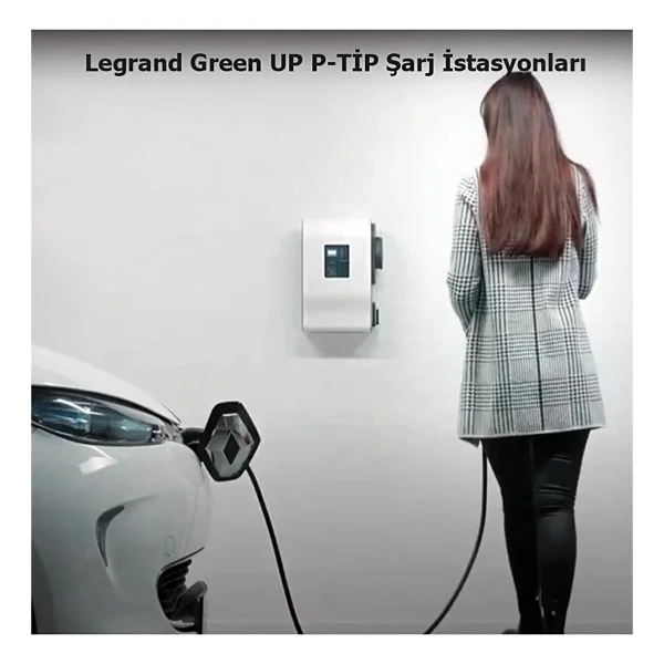 Legrand Green'up 22 Kw T2 Soketli Plastik Elektrikli Araç Şarj İstasyonu - Görsel 2
