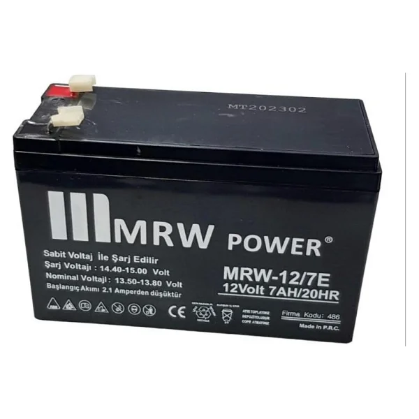 Mrw Power 12volt 7amper Akü 12v 7ah - Görsel 2