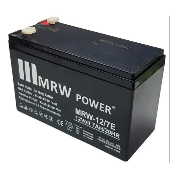 Mrw Power 12volt 7amper Akü 12v 7ah - Görsel 4