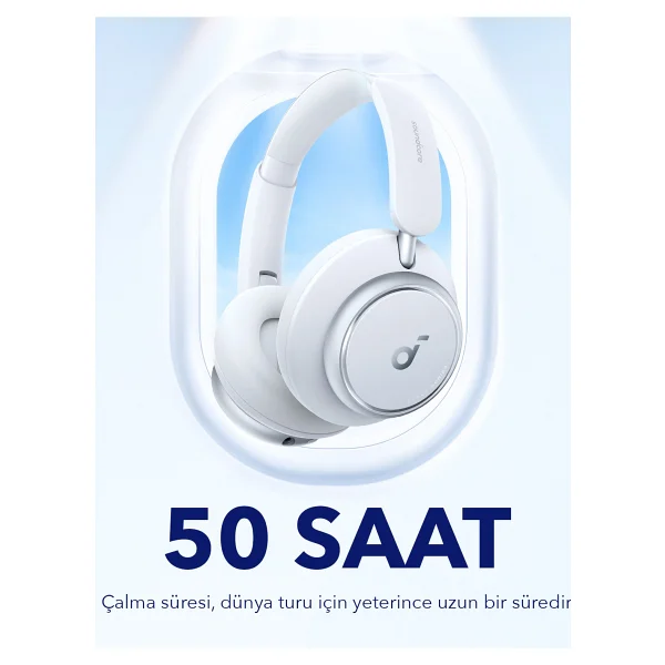 Anker Soundcore Space Q45 Beyaz Kulak Üstü Bluetooth Kulaklık - Görsel 2