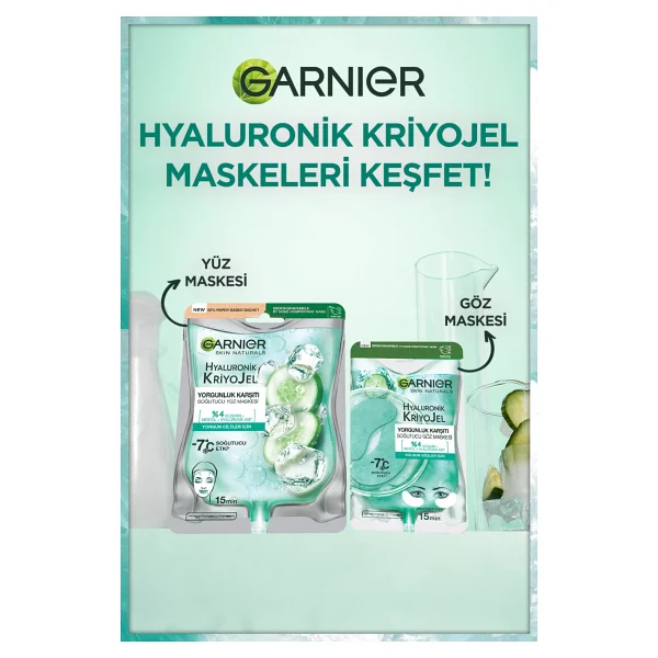 Garnier Hyaluronik Kriyojel Yorgunluk Karşıtı Soğutucu Göz Maskesi - Görsel 7