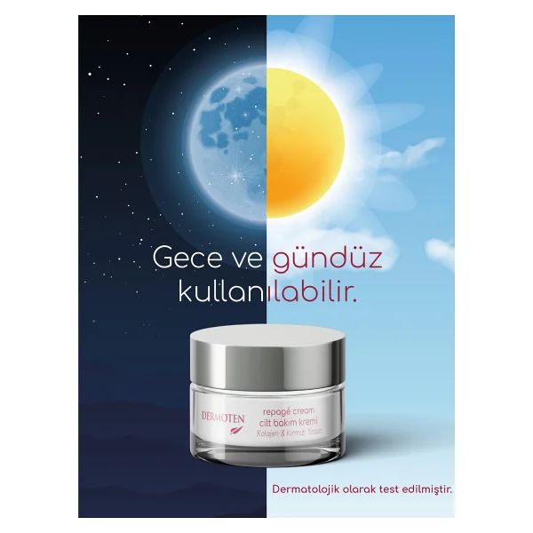 Dermoten Repage Kolajen & Kırmızı Yosun 50 Ml Cilt Bakım Kremi - Görsel 3