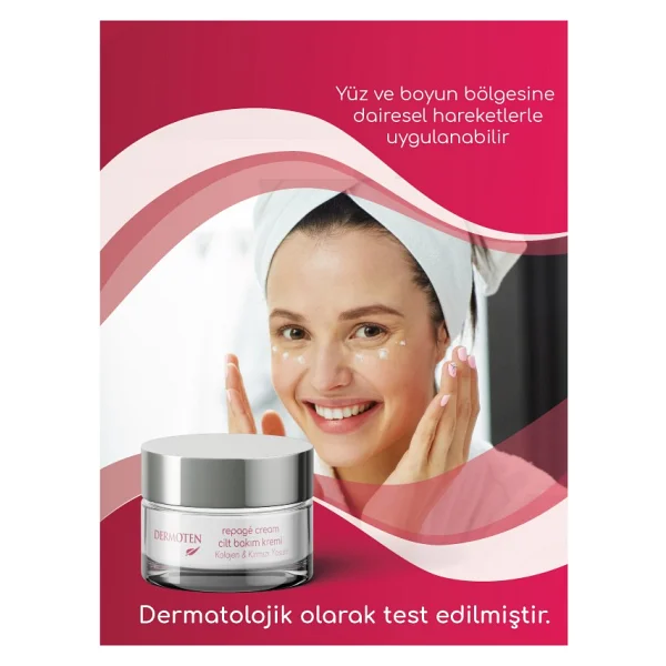 Dermoten Repage Kolajen & Kırmızı Yosun 50 Ml Cilt Bakım Kremi - Görsel 6