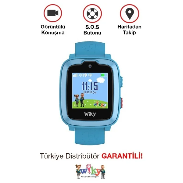 Wiky Watch 4 Plus Mavi Akıllı Çocuk Saati - Görsel 7