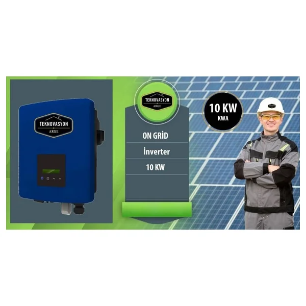 On Grid 10 Kw Kva Trifaze Solar Güneş Paneli Paket Sistemi - Görsel 5