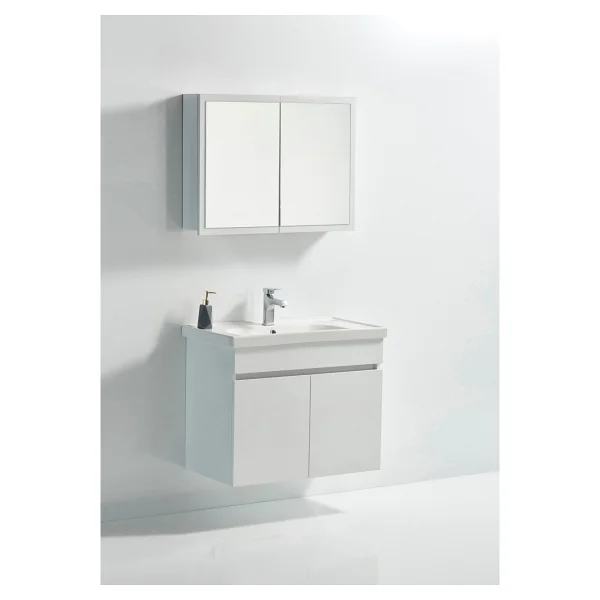 Saydam Banyo Bella 60 Cm Banyo Dolabı Takımı Alt Üst Ürüne Herşey Dahil Değildir, ( Sabunluk Musluk Gibi Meteryallar Gönderilmemektedir.) - Görsel 6