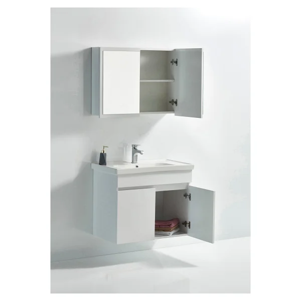 Saydam Banyo Bella 60 Cm Banyo Dolabı Takımı Alt Üst Ürüne Herşey Dahil Değildir, ( Sabunluk Musluk Gibi Meteryallar Gönderilmemektedir.) - Görsel 3