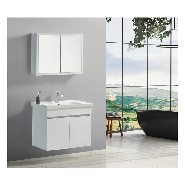 Saydam Banyo Bella 60 Cm Banyo Dolabı Takımı Alt Üst Ürüne Herşey Dahil Değildir, ( Sabunluk Musluk Gibi Meteryallar Gönderilmemektedir.) - Görsel 4