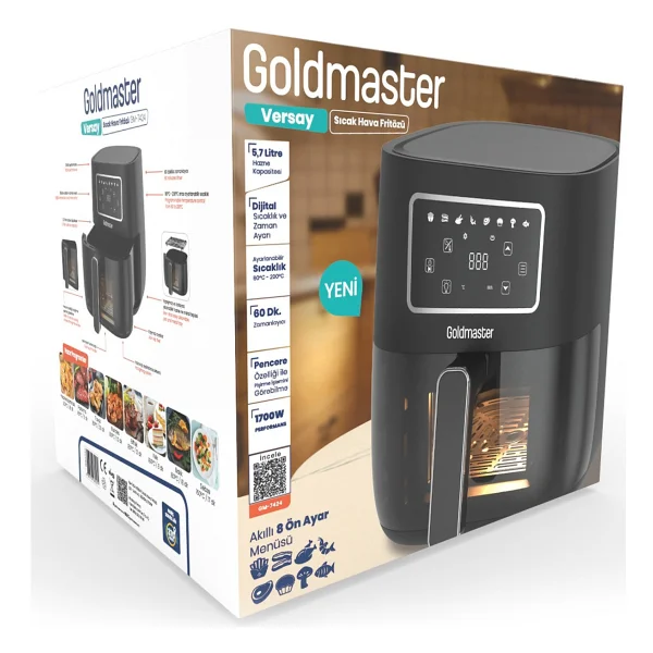 Goldmaster Versay Gm7424 5.7 Lt Yağsız Fritöz - Görsel 2