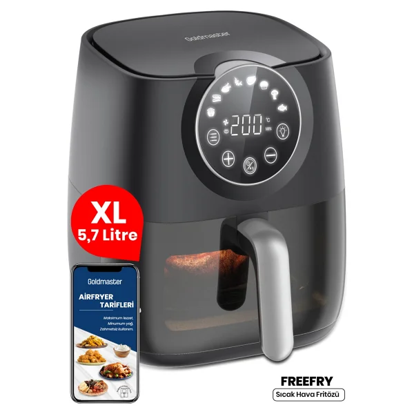 Goldmaster Freefry GM7419 5.7 lt Yağsız Fritöz