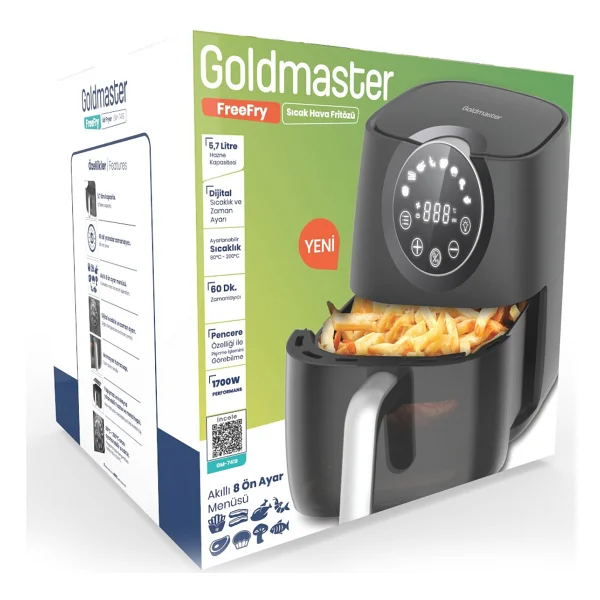 Goldmaster Freefry Gm7419 5.7 Lt Yağsız Fritöz - Görsel 5