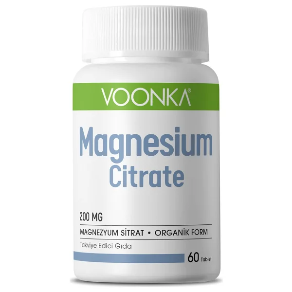 Voonka Magnesium Citrate 200 mg 60 Tablet - Görsel 5