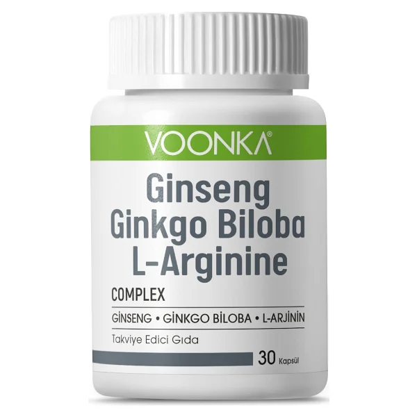 Voonka Ginseng Ginkgo Biloba L-Arginine 32 Kapsül - Görsel 6