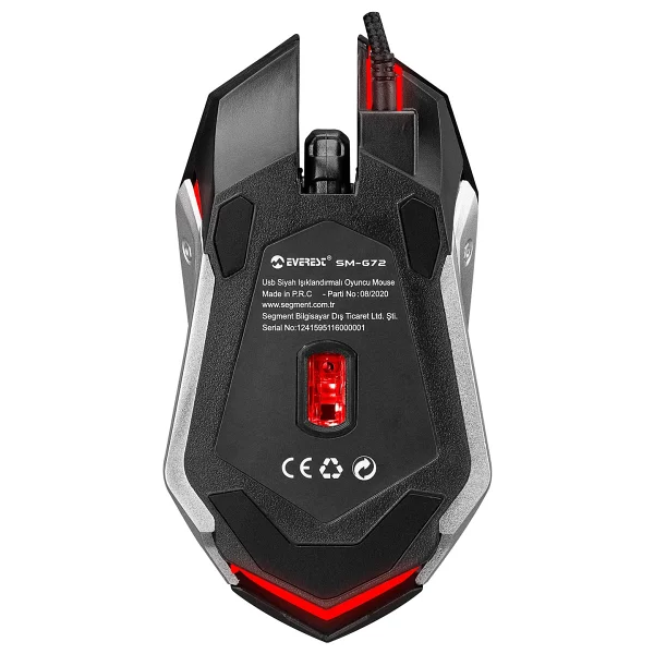 Everest Sm-G72 Optik Kablolu Oyuncu Mouse - Görsel 8
