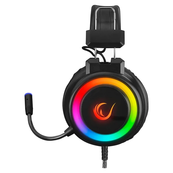 Rampage Alquist Sn-R10 Siyah RGB 7.1 USB Kablolu Kulak Üstü Oyuncu Kulaklığı - Görsel 3