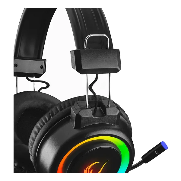Rampage Alquist Sn-R10 Siyah RGB 7.1 USB Kablolu Kulak Üstü Oyuncu Kulaklığı - Görsel 8