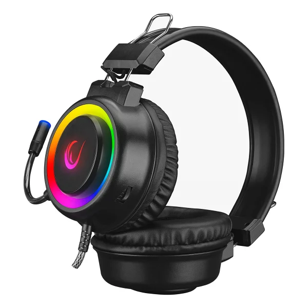 Rampage Alquist Sn-R10 Siyah RGB 7.1 USB Kablolu Kulak Üstü Oyuncu Kulaklığı - Görsel 5