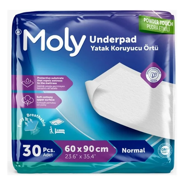 Moly 60x90 Cm 30'lu Yatak Koruyucu Örtü - Görsel 3