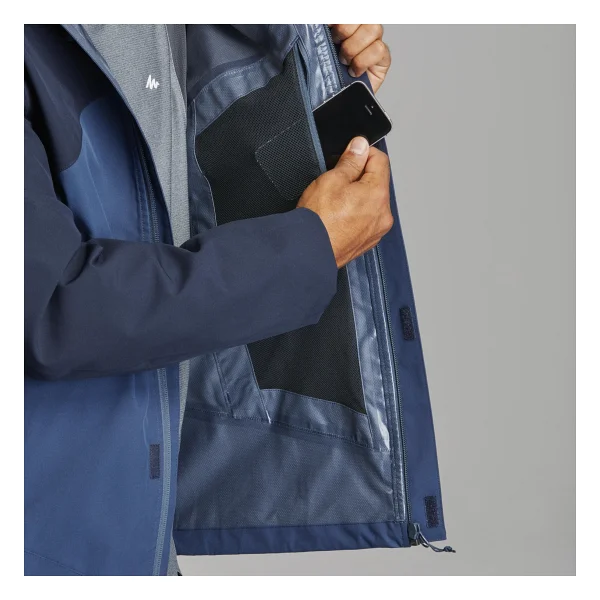 Quechua Erkek Outdoor Yağmurluk - Mavi/Lacivert - Mh150 Decathlon - Görsel 6