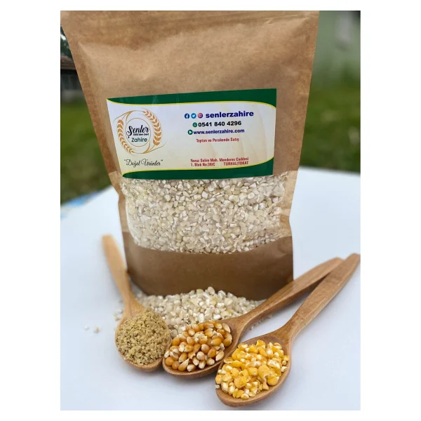 Şenler - Çorbalık Beyaz Kırık Mısır 1 Kg - Görsel 3