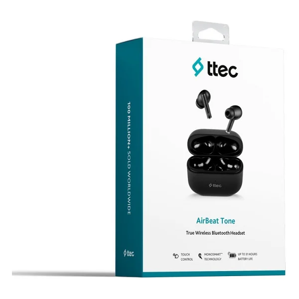 Ttec Airbeat Tone 2KM144S TWS Siyah Kulak İçi Bluetooth Kulaklık - Görsel 8