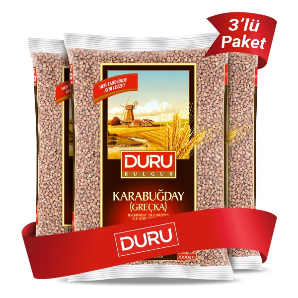 Duru Greçka Karabuğday 1 Kg 3'lü - Görsel 3