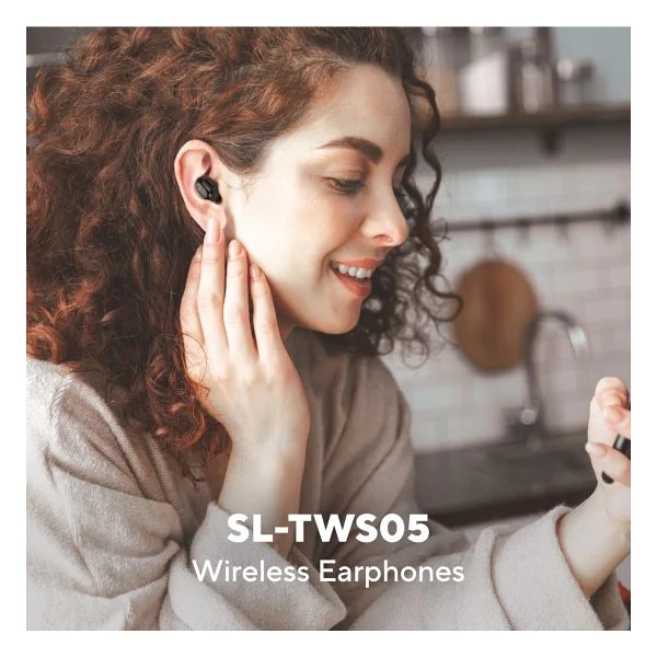 S-Link Sl-Tws05 TWS Kulak İçi Mikrofonlu Bluetooth Kulaklık Siyah - Görsel 9