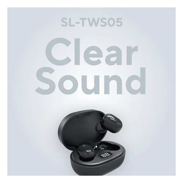 S-Link Sl-Tws05 TWS Kulak İçi Mikrofonlu Bluetooth Kulaklık Siyah - Görsel 8