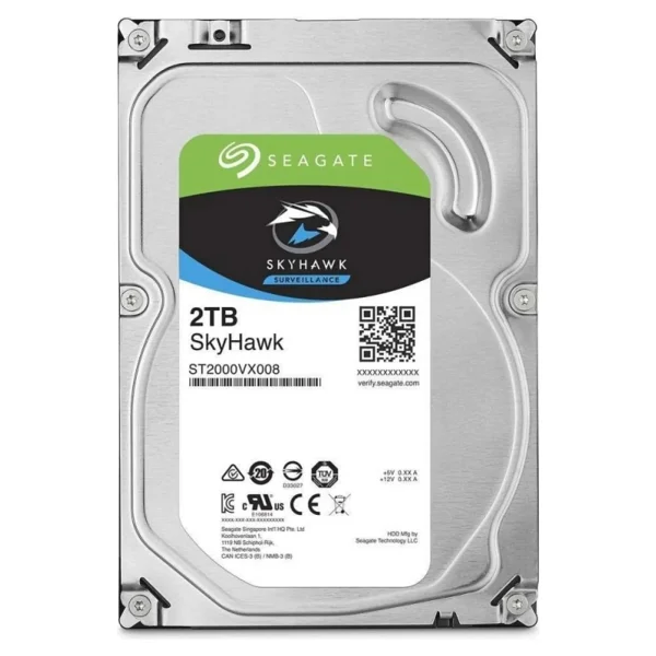 Seagate 2 TB Seagate 3.5 Skyhawk Sata3 Sv35 5900rpm 256mb 7/24 Guvenlık Diski (Resmı Dıst Garantılı) - Görsel 3